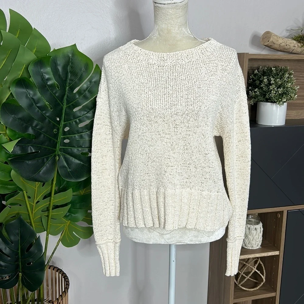 J.Crew • wide rib crewneck sweater